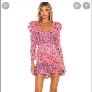 Love shack fancy Caden dress millennial pink